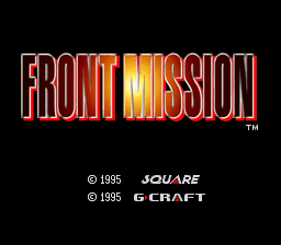 Front Mission Title Screen